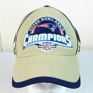 New England Patriots Super Bowl 39 Champions Hat XXXIX Locker Room Adjustable